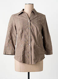 Veste casual col chemisier vert IMPULSION femme