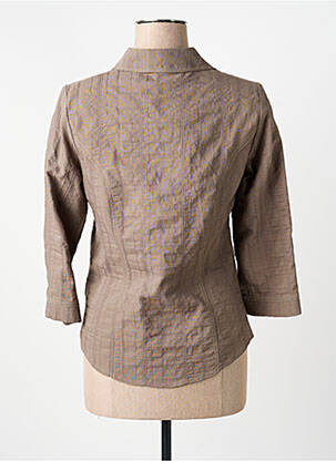 Veste casual col chemisier vert IMPULSION femme