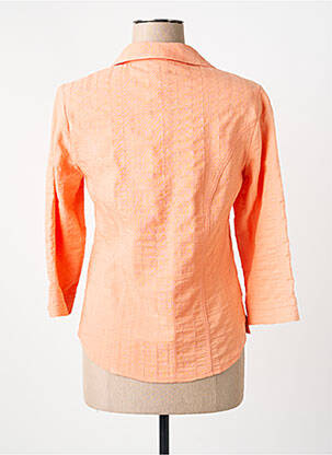 Chemisier coupe cintrée manches 3/4 orange GUY DUBOUIS femme