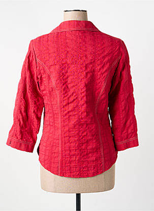 Chemisier coupe cintrée manches 3/4 rouge GUY DUBOUIS femme