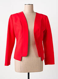 Veste chic tissage crêpe rouge GUY DUBOUIS femme