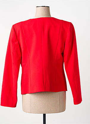 Veste chic tissage crêpe rouge GUY DUBOUIS femme