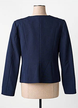 Veste chic tissage crêpe bleu GUY DUBOUIS femme