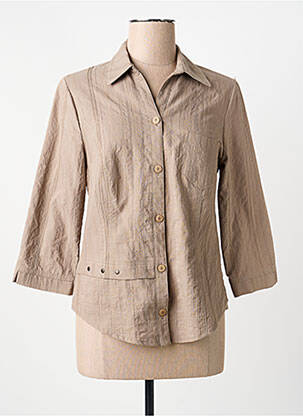 Chemisier marron FRANCE RIVOIRE femme