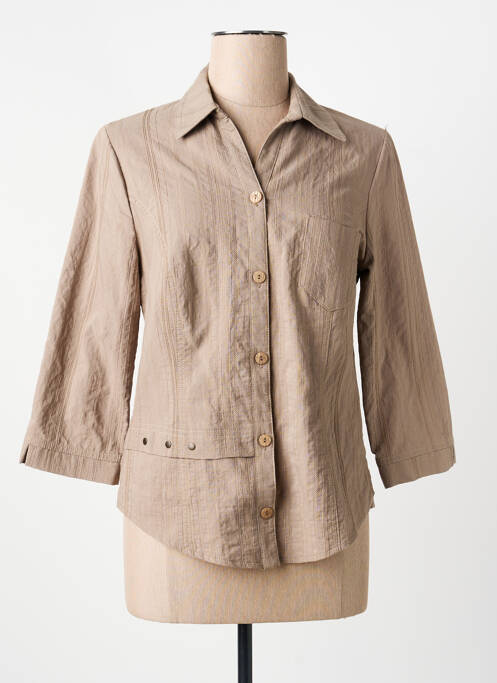 Chemisier marron FRANCE RIVOIRE femme