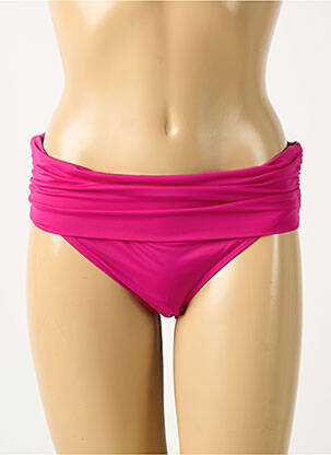 Bas de maillot de bain effet matière satinée culotte rose AUBADE femme