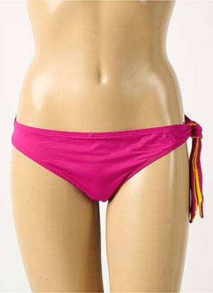 Bas de maillot de bain effet matière satinée culotte rose AUBADE femme