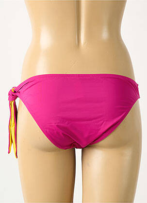 Bas de maillot de bain effet matière satinée culotte rose AUBADE femme