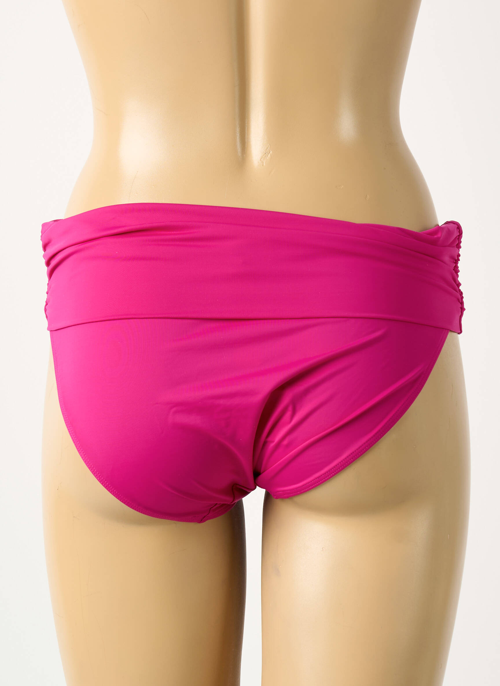 Bas de maillot de bain effet matière satinée culotte rose AUBADE femme