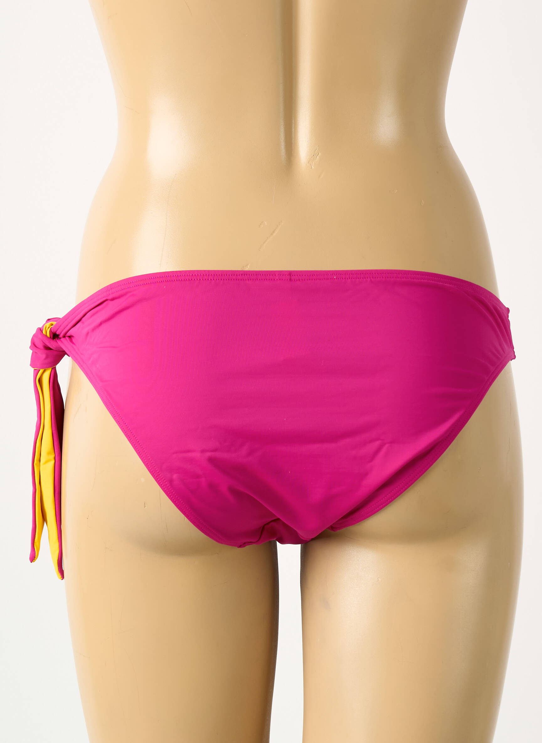 Bas de maillot de bain effet matière satinée culotte rose AUBADE femme