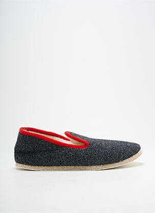 Chaussons/pantoufles bout rond bout rond gris RONDINAUD homme