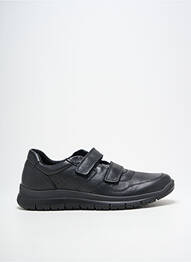 Baskets tissage satiné bout rond noir IMAC homme
