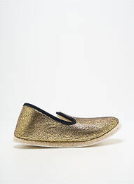 Chaussons/pantoufles tissage satiné talon plat jusqu'à 3cm or L'ATELIER CHARENTAISES femme
