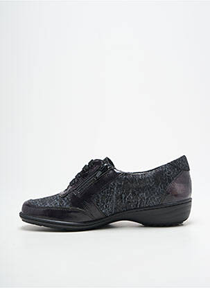 Chaussures de confort fermeture zip et lacets talon plat jusqu'à 3cm gris OTTILIA femme