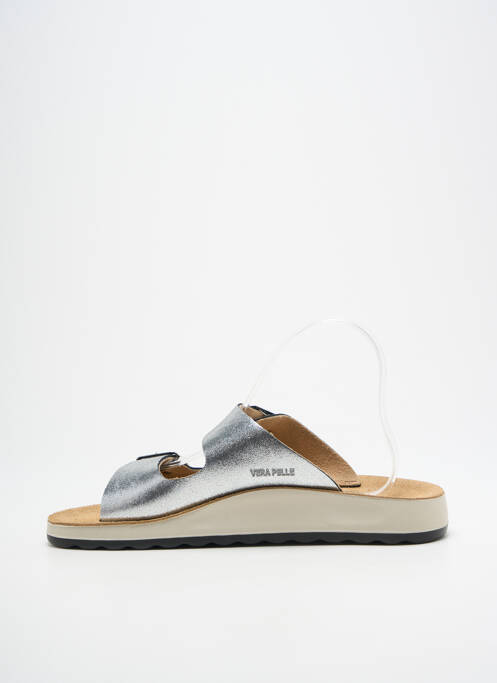 Mules/Sabots argent FLY FLOT femme