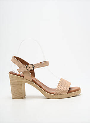Sandales/nu pieds talon bottier talon de 7 à 9cm beige EVA FRUTOS femme