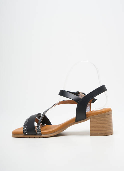 Sandales/Nu pieds noir EVA FRUTOS femme