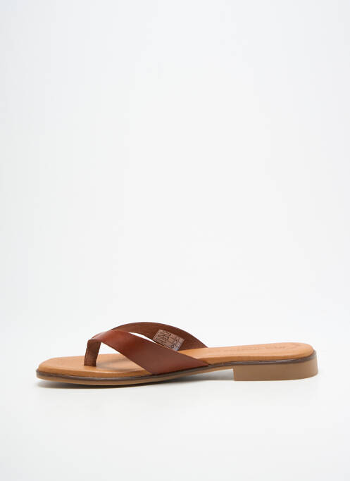 Tongs marron EVA FRUTOS femme