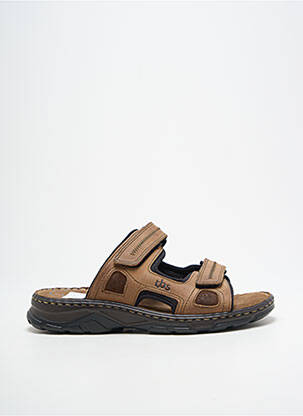 Mules/sabots bout ouvert bout ouvert marron TBS homme