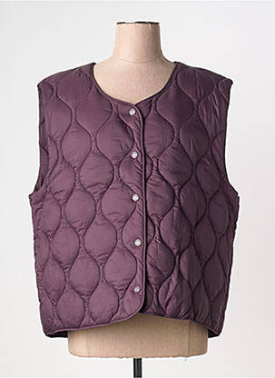 Doudoune poches sans capuche violet MISE AU GREEN femme