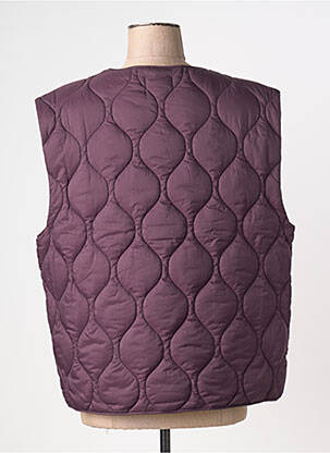 Doudoune poches sans capuche violet MISE AU GREEN femme