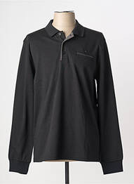 Polo manches longues manches longues noir COFOX homme