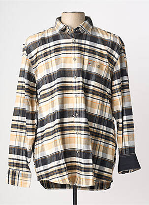 Chemise manches longues poignets boutonnés beige JUPITER homme