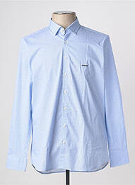 Chemise manches longues poches bleu MISE AU GREEN homme