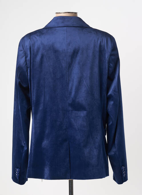 Veste casual epaulette bleu REVER MILE femme