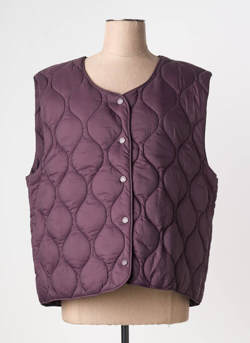 Doudoune poches sans capuche violet MISE AU GREEN femme