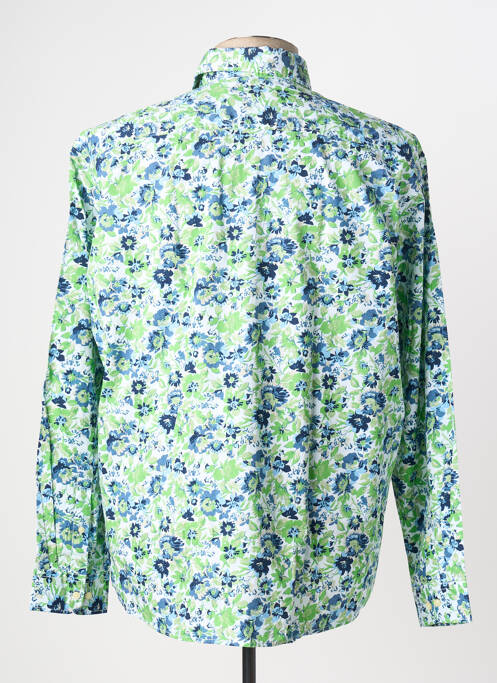 Chemise manches longues poignets boutonnés vert PIERRE CARDIN homme