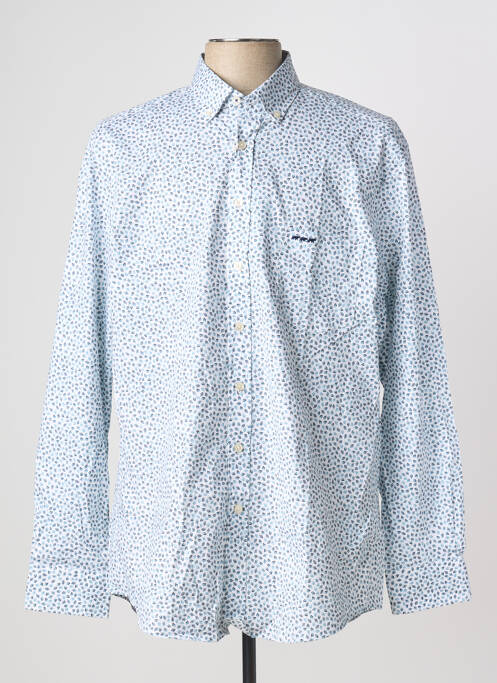 Chemise manches longues bleu MISE AU GREEN homme