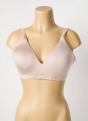 Soutien-gorge effet matière satinée haut soutien-gorge moulé rose SLOGGI femme