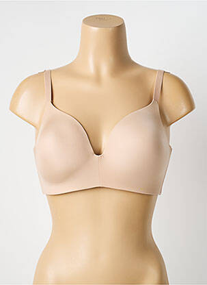 Soutien-gorge effet matière satinée haut soutien-gorge moulé beige TRIUMPH femme
