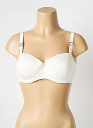 Soutien-gorge effet matière satinée haut soutien-gorge moulé beige PRIMADONNA femme