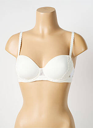 Soutien-gorge effet matière satinée haut soutien-gorge moulé beige SIMONE PERELE femme