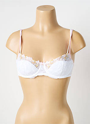 Soutien-gorge effet matière satinée haut soutien-gorge balconnet blanc MARIE JO femme