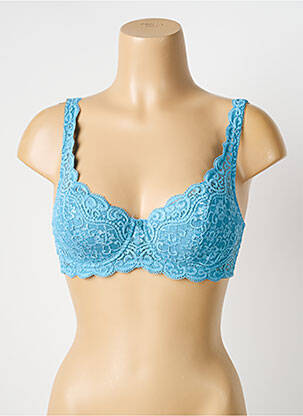 Soutien-gorge effet matière satinée haut soutien-gorge moulé bleu TRIUMPH femme