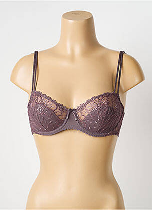 Soutien-gorge effet matière satinée haut soutien-gorge emboitant gris MARIE JO femme