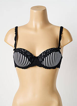 Soutien-gorge effet matière satinée haut soutien-gorge moulé noir MARIE JO femme