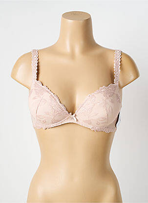 Soutien-gorge effet matière satinée haut soutien-gorge avec mousse de rembourrage amovible rose AUBADE femme