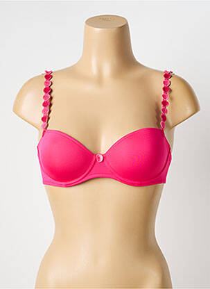 Soutien-gorge effet matière satinée haut soutien-gorge balconnet rose MARIE JO femme