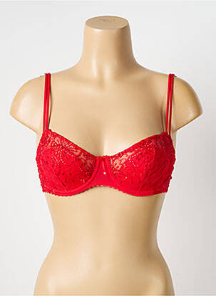 Soutien-gorge effet matière satinée haut soutien-gorge emboitant rouge MARIE JO femme