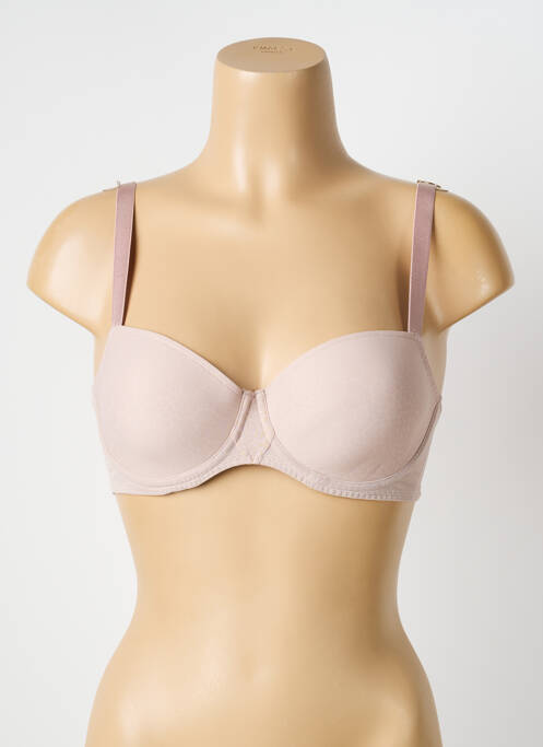 Soutien-gorge effet matière satinée haut soutien-gorge moulé beige PRIMA DONNA femme