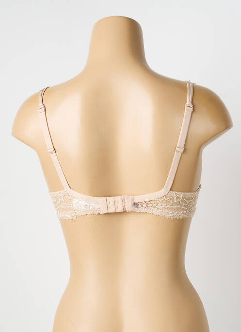 Soutien-gorge effet matière satinée haut soutien-gorge balconnet beige SIMONE PERELE femme