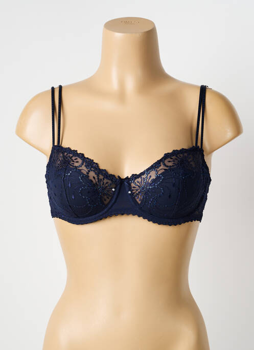 Soutien-gorge effet matière satinée haut soutien-gorge emboitant bleu MARIE JO femme