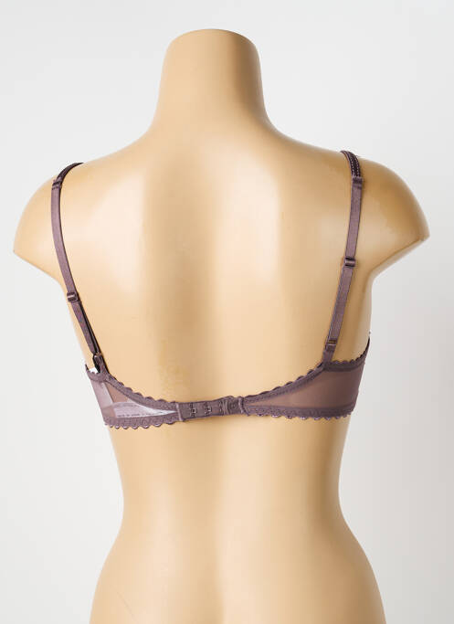 Soutien-gorge effet matière satinée haut soutien-gorge emboitant gris MARIE JO femme