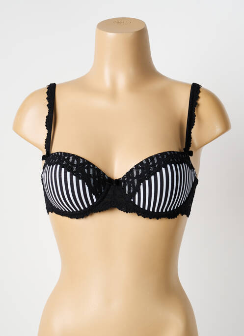 Soutien-gorge effet matière satinée haut soutien-gorge moulé noir MARIE JO femme