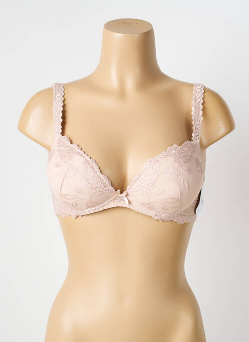 Soutien-gorge effet matière satinée haut soutien-gorge avec mousse de rembourrage amovible rose AUBADE femme
