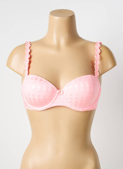 Soutien-gorge effet matière satinée haut soutien-gorge moulé rose MARIE JO femme